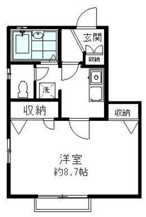 富士見台駅 徒歩10分 2階の物件間取画像